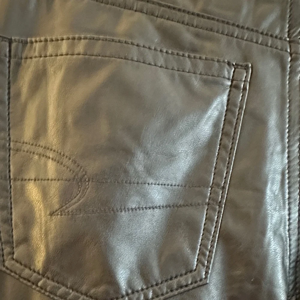 American Eagle Outfitters Black Faux Leather Skinny Pants